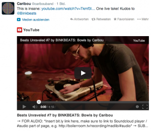 Binkbeats pushed by Caribou